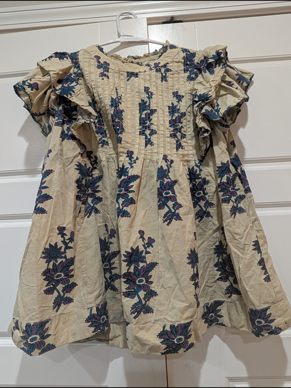 Ivy Jane Floral Block Print Babydoll Top Size M